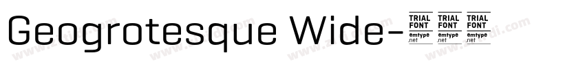 Geogrotesque Wide字体转换